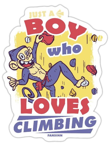 Climbing mountain Alps Nature Climbing Sports Gift - Sticker - white matte - Front