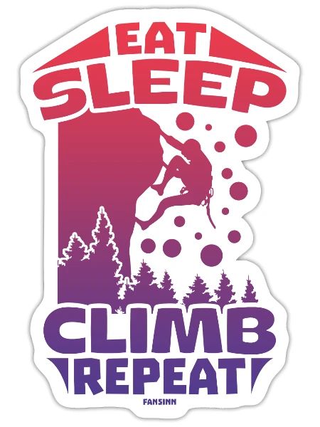 Climbing mountain Alps Nature Climbing Sports Gift - Sticker - white matte - Front