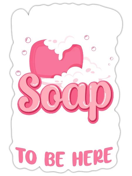 Soap Making Crafting I Paused Soap - Sticker - white matte - Front