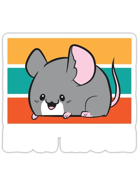 Rat Mom Pet Rat Owner Rat Mama Cute Rats - Sticker - white matte - Front