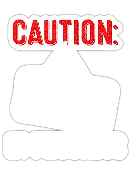 Caution Bachelor Party In Progress - Sticker - white matte - Front