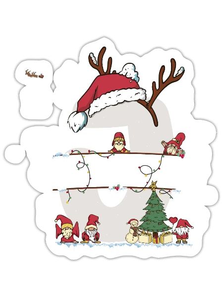 John Christmas - John Name funny Xmas - Sticker - white matte - Front