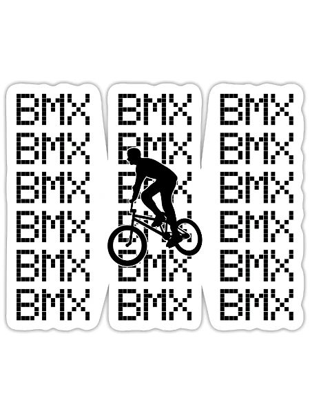 bmx - Sticker - white matte - Front
