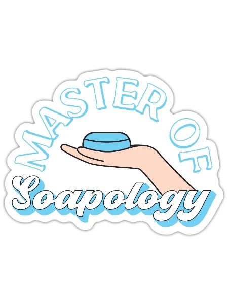 Soap Making Crafting Master Of - Sticker - white matte - Front