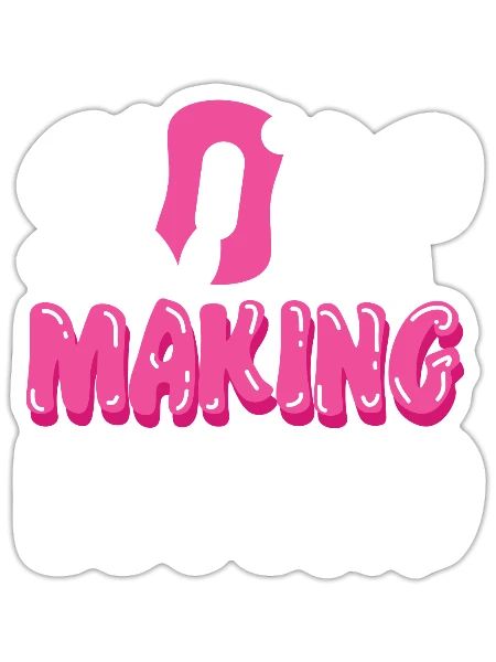 Soap Making Crafting Retro Soap - Sticker - white matte - Front