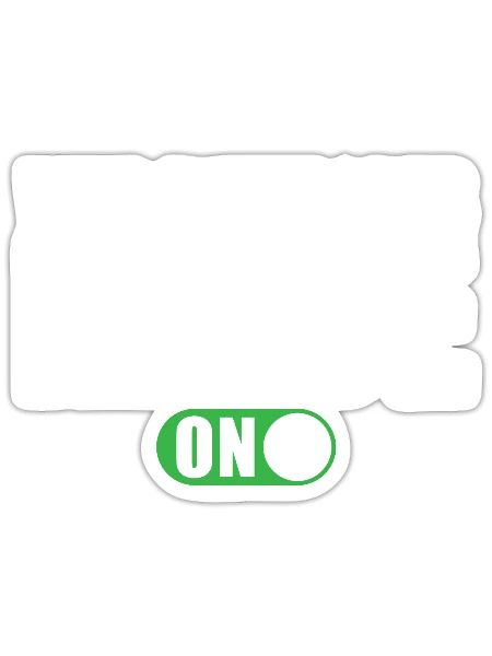 Web Developer Mode on - Sticker - white matte - Front