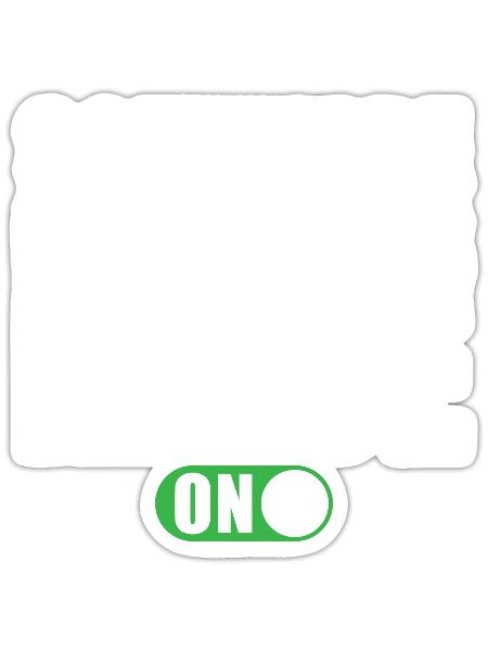 Software Developer Mode on - Sticker - white matte - Front