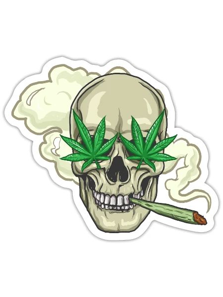 Cannabis - Sticker - white matte - Front