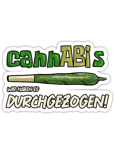 Cannabis - Sticker - white matte - Front