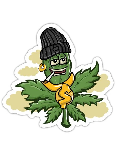 Cannabis - Sticker - white matte - Front
