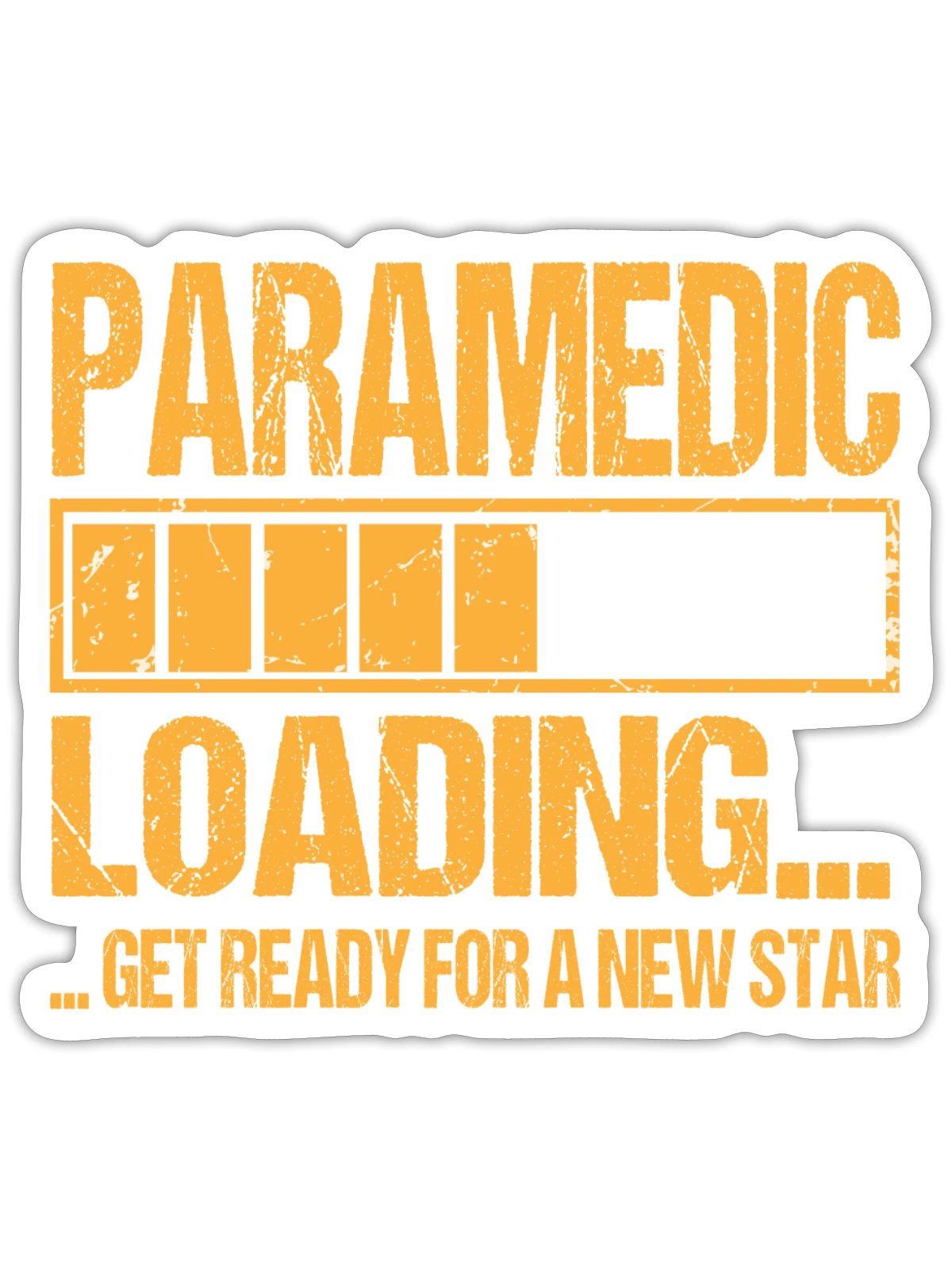 Paramedic Loading Paramedic Gift - Sticker - white matte - Front