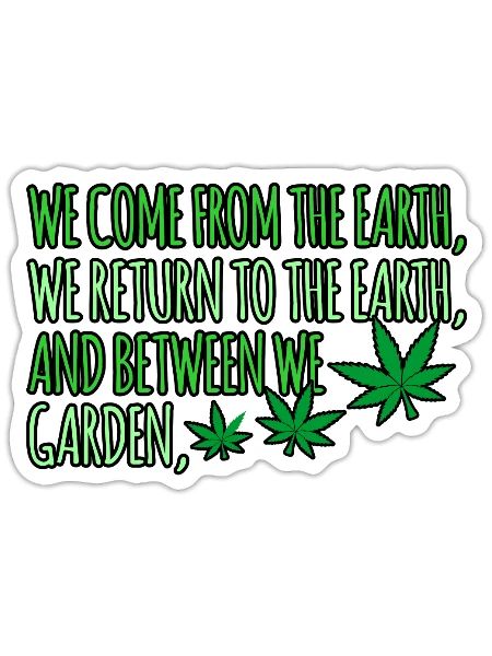 Cannabis - Sticker - white matte - Front