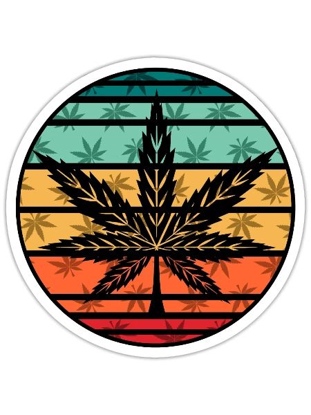 Cannabis - Sticker - white matte - Front