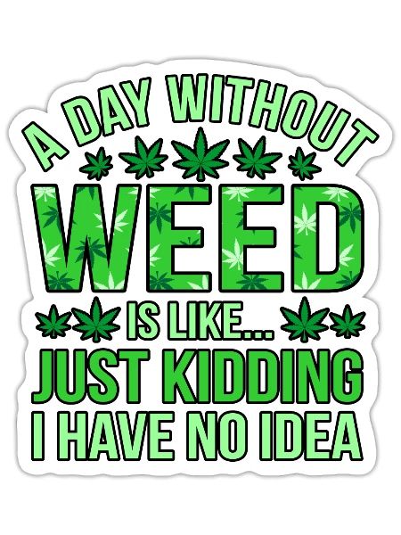 Cannabis - Sticker - white matte - Front