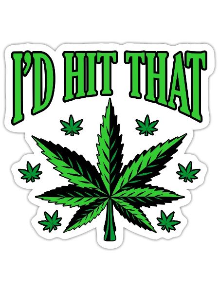 Cannabis - Sticker - white matte - Front