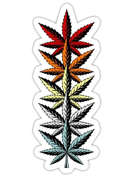 Cannabis - Sticker - white matte - Front
