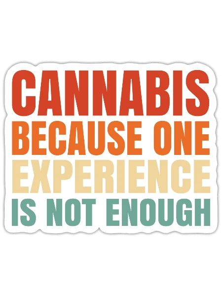Cannabis - Sticker - white matte - Front