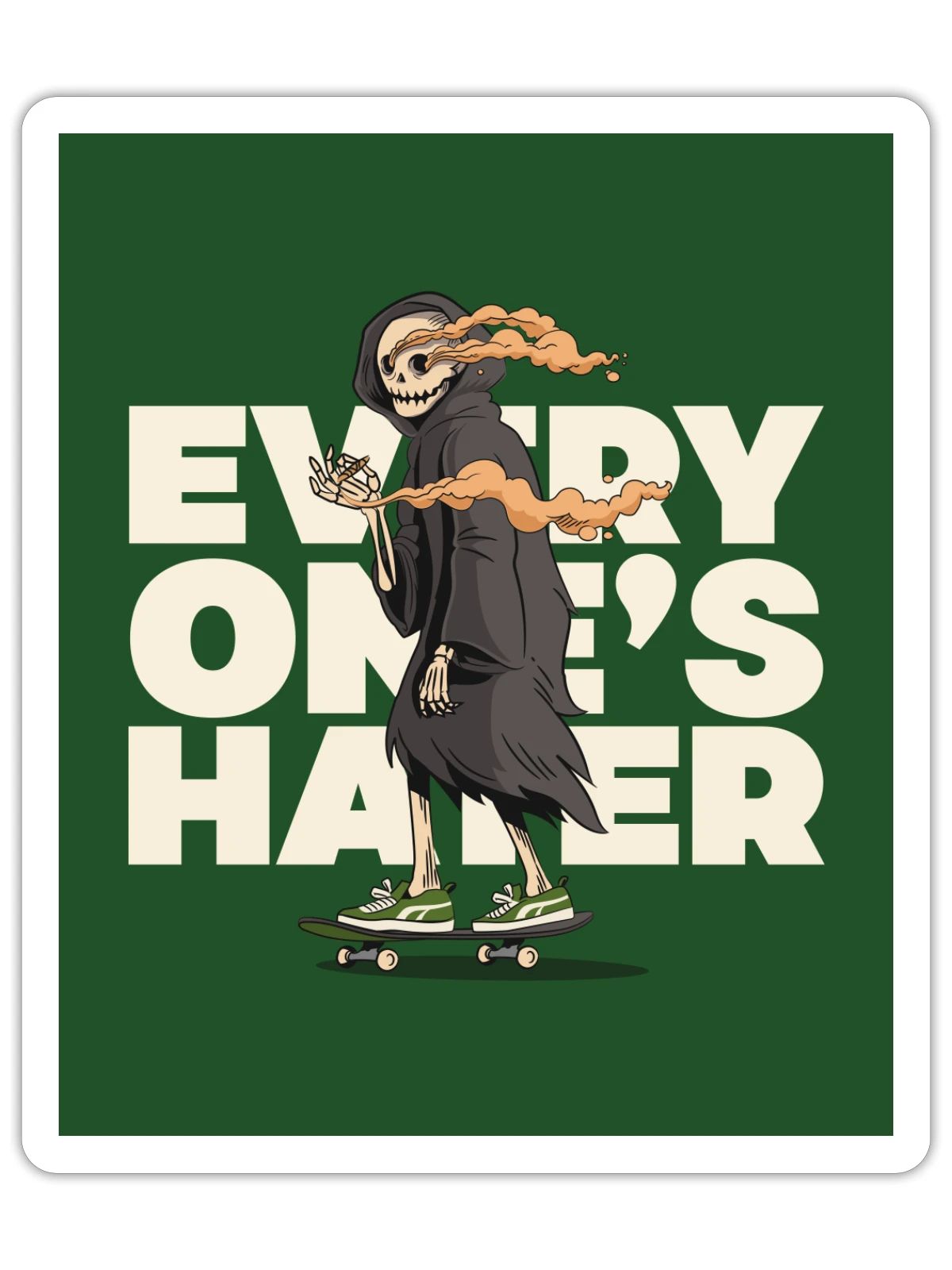 Every one's hater - Sticker - white matte - Front
