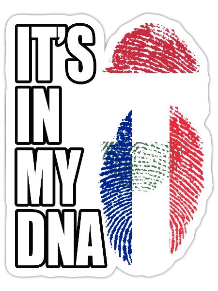 Hungarian And French Mix Heritage DNA Flag - Sticker - white matte - Front