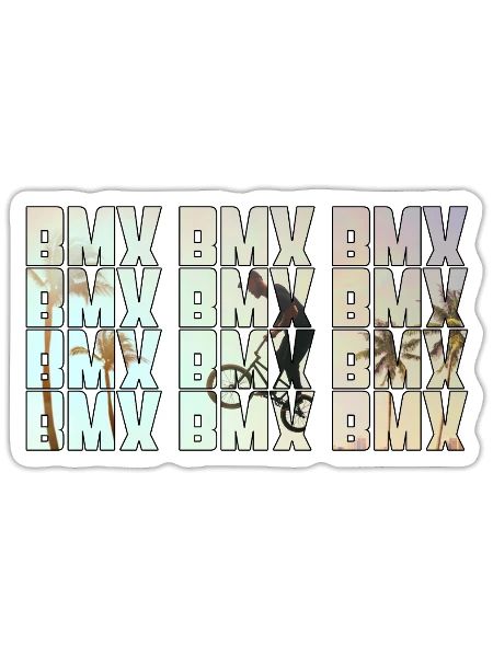 bmx - Sticker - white matte - Front