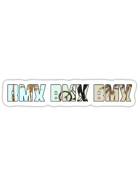 bmx - Sticker - white matte - Front