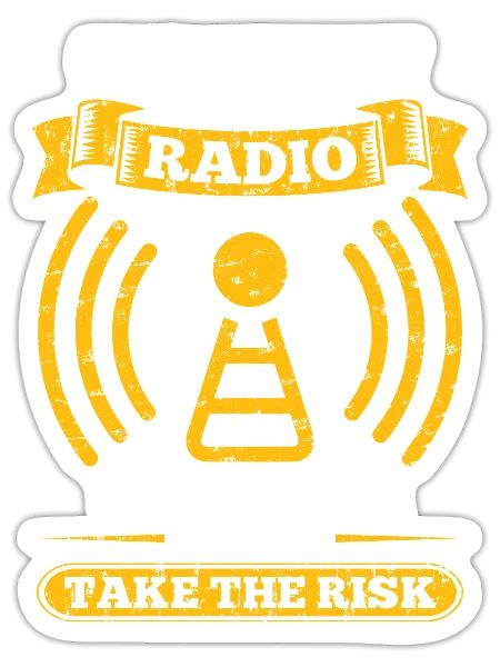 Ham radio operator a day without radio will not do - Sticker - white matte - Front