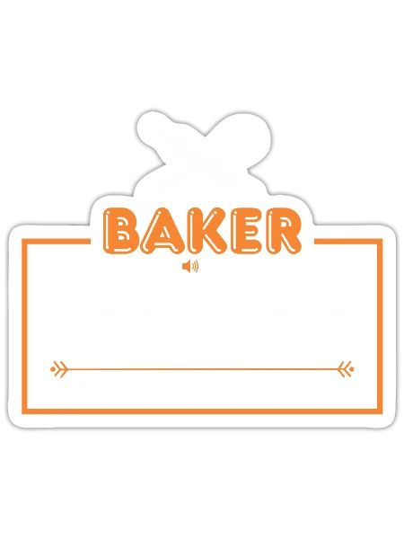 Funny Baker Definition For Baker - Sticker - white matte - Front