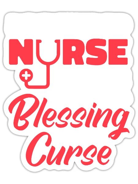 Nurse Nursing Registered Nurse - Sticker - white matte - Front