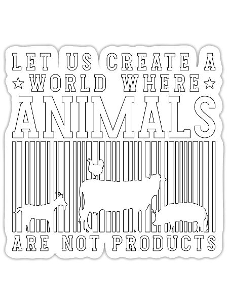 Animal Welfare Let Us Create Foster Animal Worker - Sticker - white matte - Front