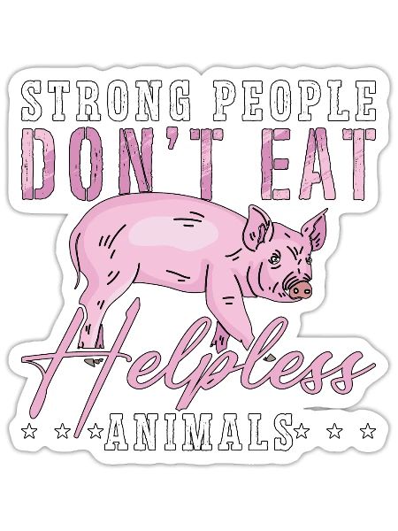 Animal Welfare Strong People Don't Animal Shelter - Sticker - white matte - Front