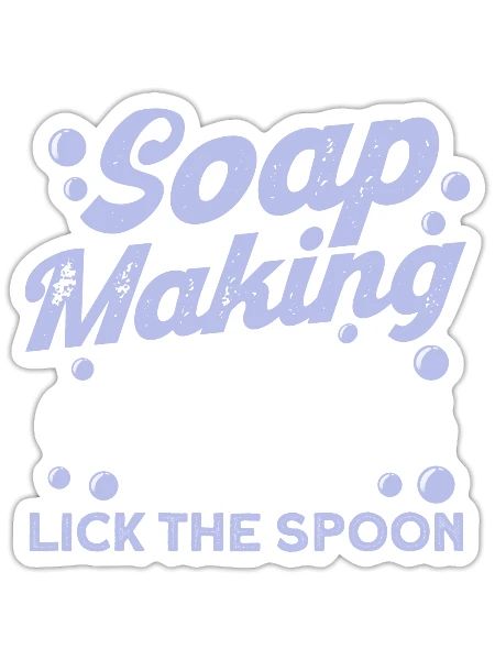 Soap Making Gift Homemade Soap Maker - Sticker - white matte - Front