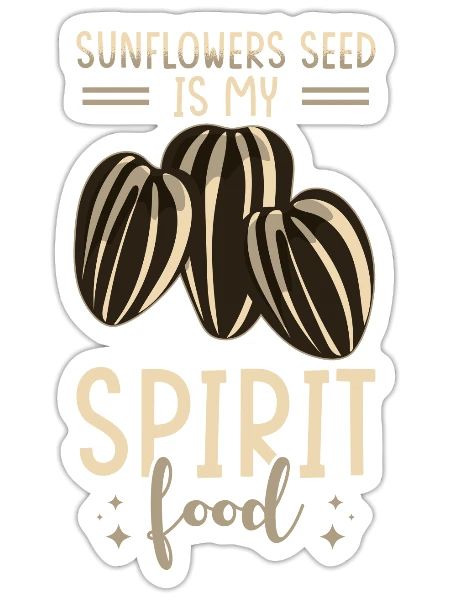 Sunflower Seeds - Sticker - white matte - Front