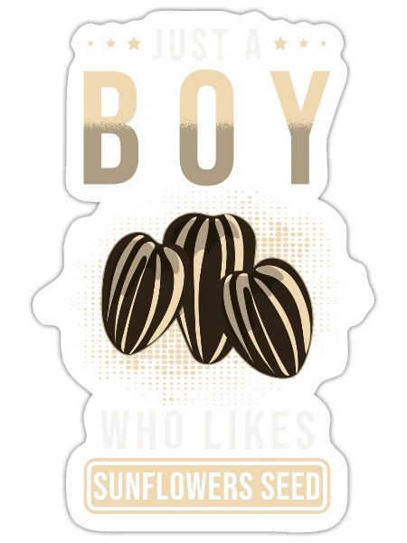 Sunflower Seeds - Sticker - white matte - Front