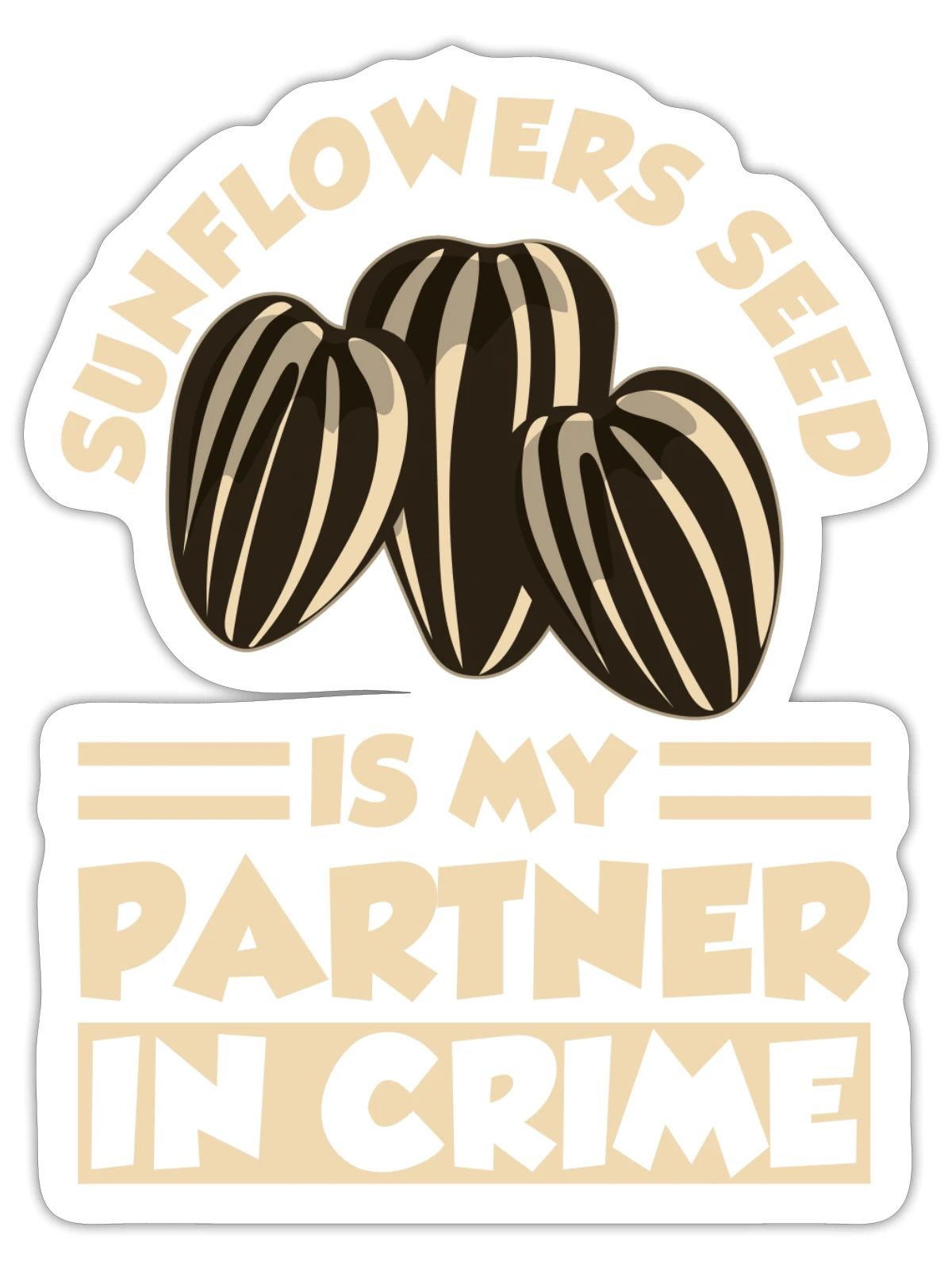 Sunflower Seeds - Sticker - white matte - Front