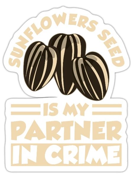 Sunflower Seeds - Sticker - white matte - Front
