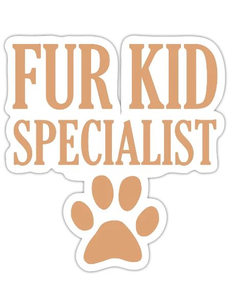 Pet Sitters Animals Dog Cat Fur Kid Specialist - Sticker - white matte - Front