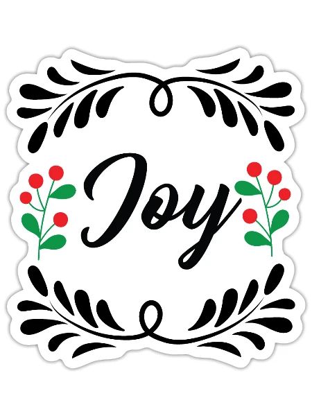 Joy - Sticker - white matte - Front