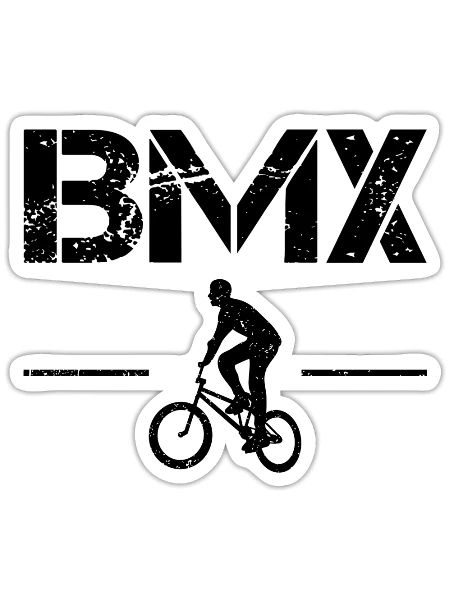bmx - Sticker - white matte - Front