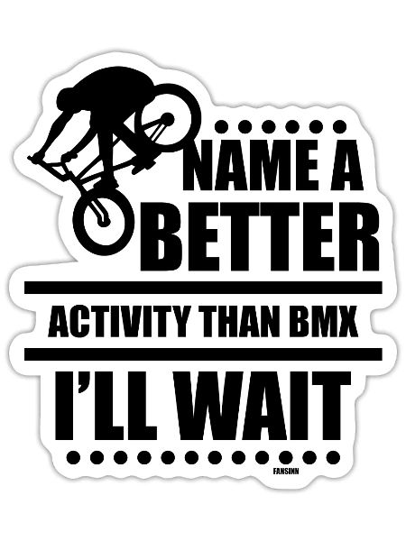 BMX - Sticker - white matte - Front
