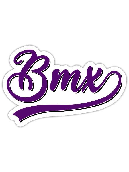 bmx - Sticker - white matte - Front