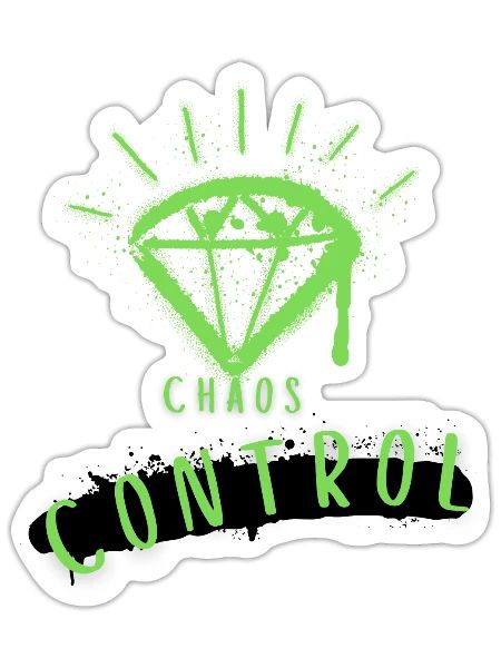 Chaos Control - Sticker - white matte - Front