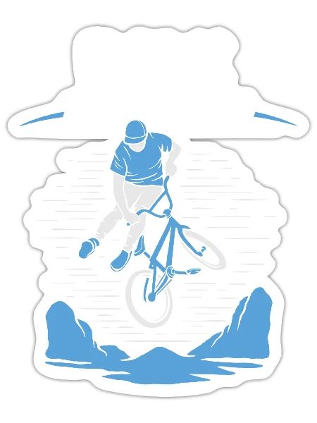 BMX BMX Skill Loading - Sticker - white matte - Front