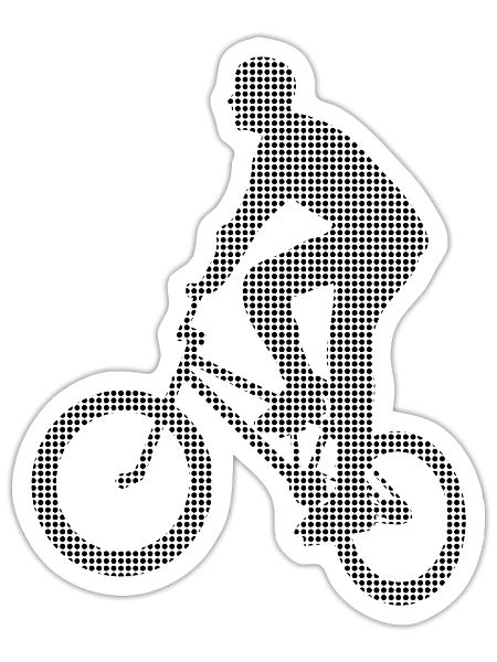 bmx - Sticker - white matte - Front