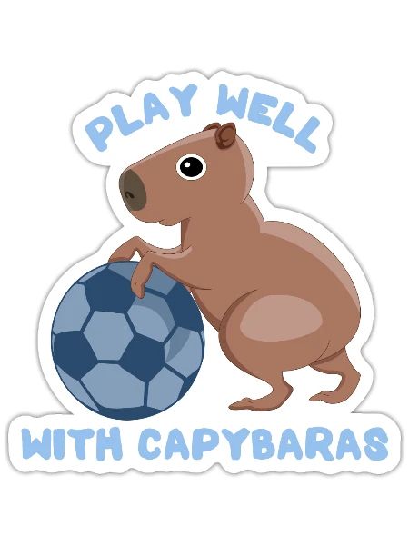 Capybara Whisperer Wildlife Animal Cavy Rodent - Sticker - white matte - Front