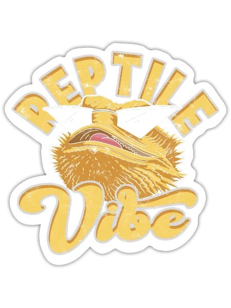 Reptile Vibes - Reptile - Sticker - white matte - Front