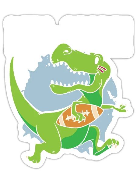 Dino-Score Dinosaur Paleontology Prehistoric Dino - Sticker - white matte - Front