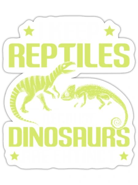 Reptile Snakes Reptiles Lizard Iguana Pet - Sticker - white matte - Front