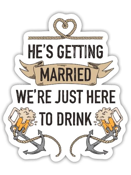 Bachelor Quote - Sticker - white matte - Front