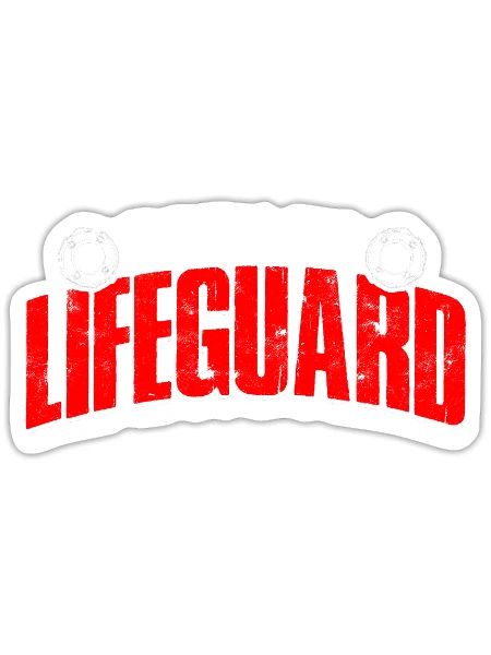 Born to Lifeguard - lifeguard - Sticker - white matte - Front