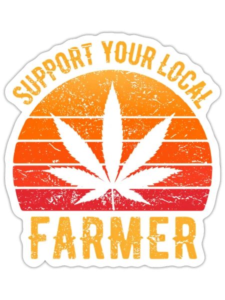 Weed For Stoner Marijuana Leaf Cannabis - Sticker - white matte - Front